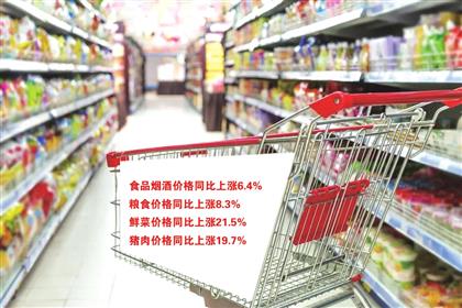 7月份青岛市居民消费价格（CPI）同比上涨2.6%，其中，食品价格上涨8.6%，非食品价格上涨1.4%；消费品价格上涨4.5%，服务价格下降0.1%。