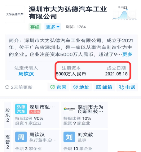 新能源车太火！这家A股参股公司要投超100亿，实缴资本3000万